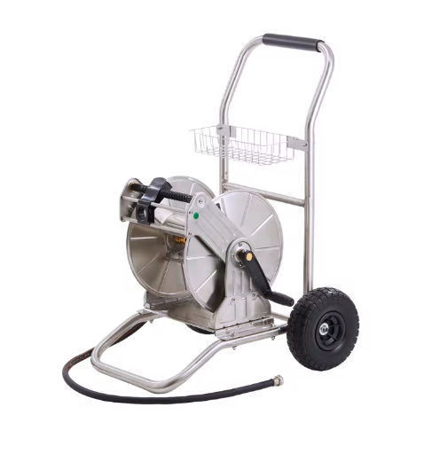 Giraffe Tools Garden Hose Reel Cart with Wheels