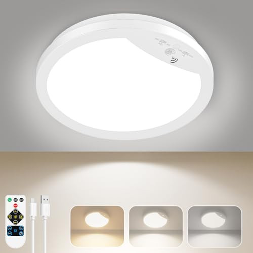Lakumu 9" Rechargeable Motion Sensor Ceiling Light