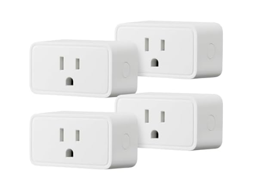 4-Pack Amazon Basics 2.4 GHz Wi-Fi Alexa Smart Plugs