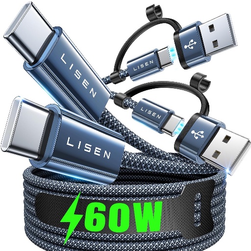 LISEN USB-C Cable 3-Pack