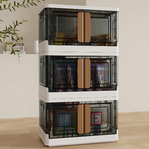 3 Pack Stackable Storage Bins with Lids