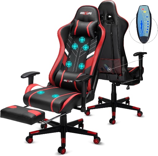 Douxlife Gaming Chair with Footrest
