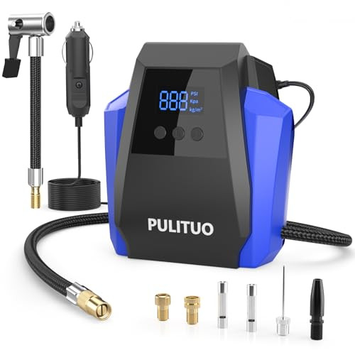 Pulituo 150 PSI 12V Portable Tire Inflator / Air Compressor