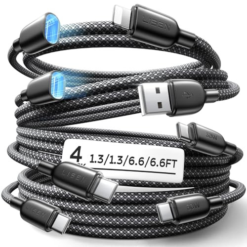 LISEN Lighting Fast 4-in-1 Charging Cable Kit