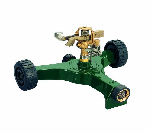 Orbit Brass Impact Sprinkler on Wheeled Base