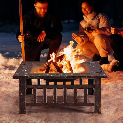 Yaheetech 32" Outdoor Firepit
