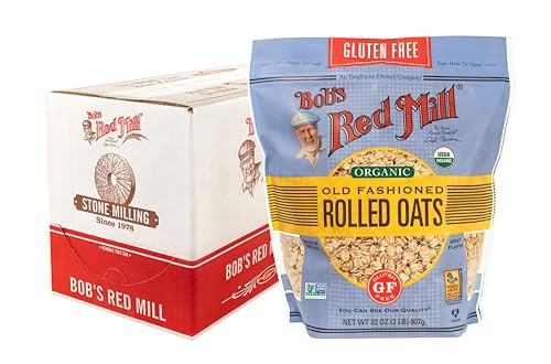 Bob's Red Mill Gluten Free Organic Old Fashioned Rolled Oats 4-Pack