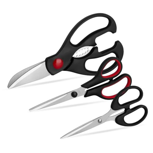 QtoiKce Kitchen Scissors 3 Pack