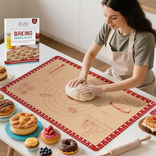 Silicone Baking Mat with Recipes