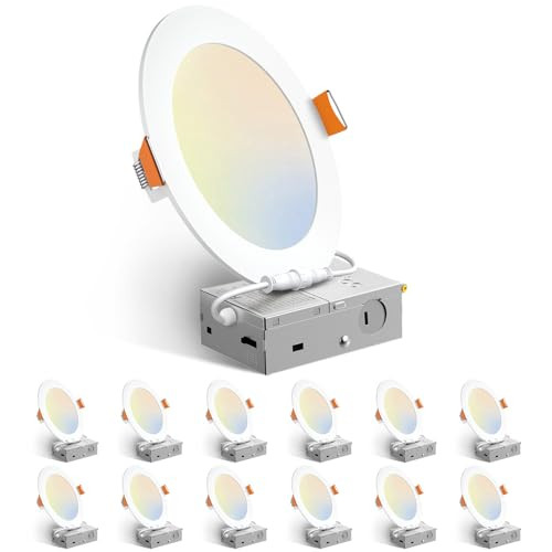 Amico 12-Pack 5CCT LED Recessed Ceiling Lights