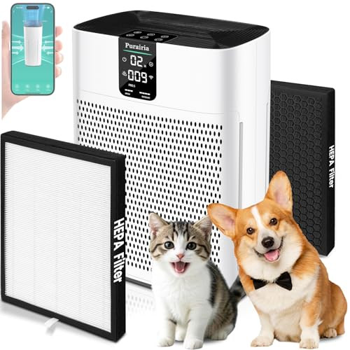 Air Purifier for Up to 2400 Ft w/HEPA Air Purifier 15dB Quiet Sleep Mode