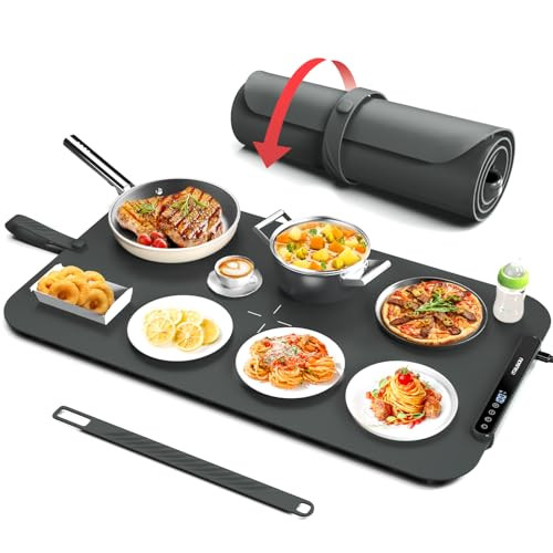 Silicone Electric Warming Tray with 7 Temp-Settings