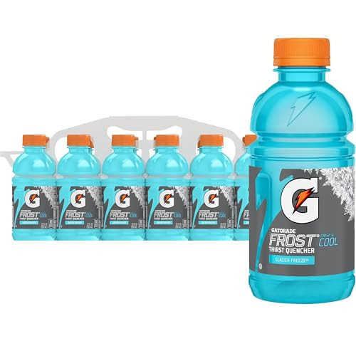 Gatorade Thirst Quencher Sports Drink, Frost Glacier Freeze, 12 Oz., 12 Pack