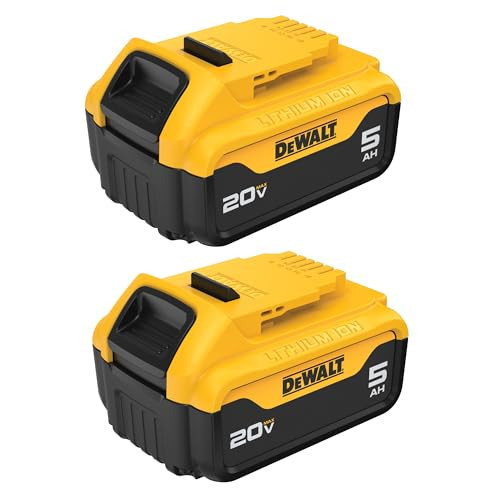 DeWalt 20V Lithium Ion 5.0Ah Batteries 2-Pack