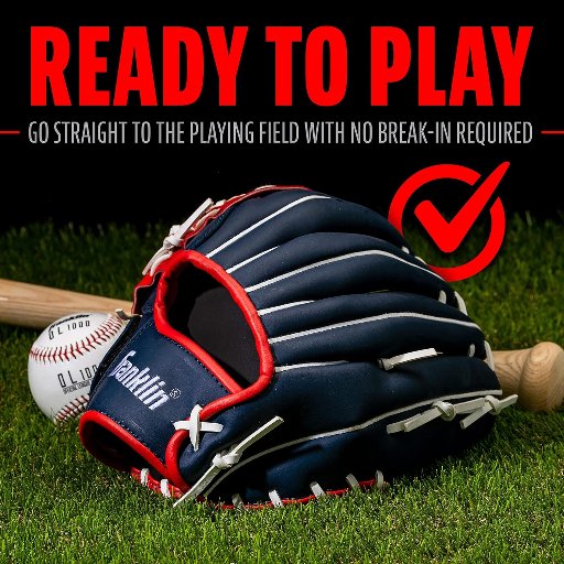 Franklin Sports Baseball + Softball Glove