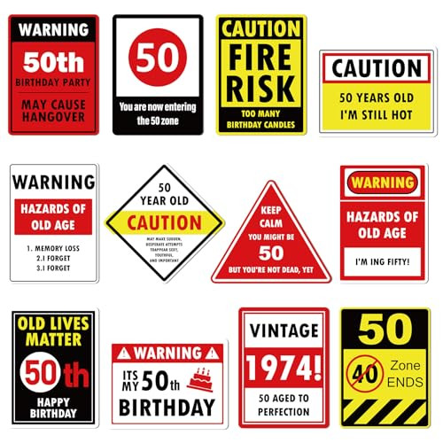 50th Birthday Party Decoration Set