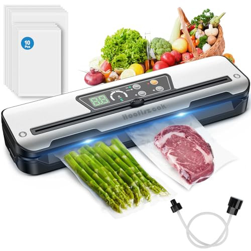 Vacuum Sealer Machine for Food with Built-In Cutter