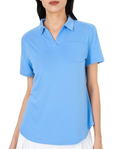 Women's V-Neck Design Polo Shirts
