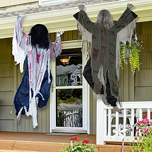 JOYIN Halloween Climbing Zombies Wall Decoration