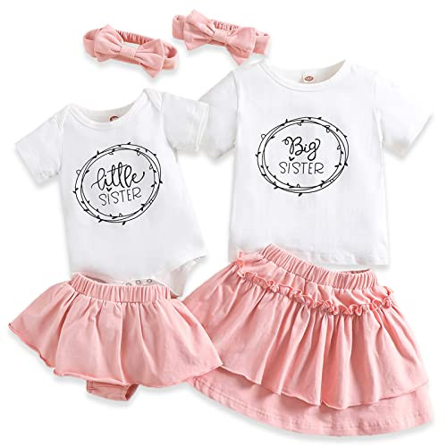 AMAWMW Big Sister Little Sister Matching Outfits