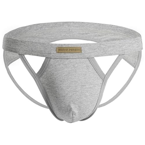 BRAVE PERSON Men's Cotton Stretch Sport Jockstrap