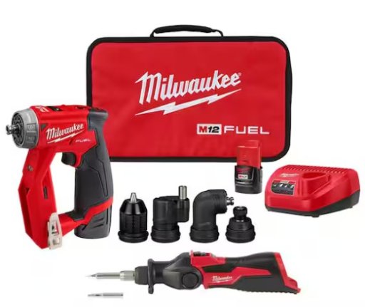 Milwaukee M12 FUEL 4-in-1 Installation Drill Driver Kit with Soldering Iron