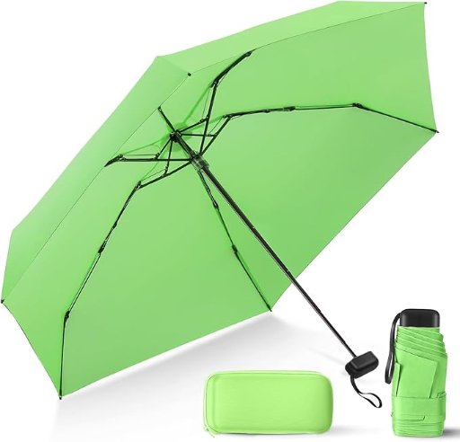 LEAGERA Compact Travel Umbrella with Case