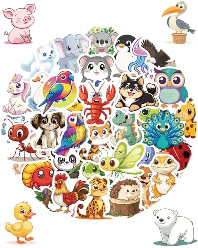 Cute Animal Stickers (128 PCS)