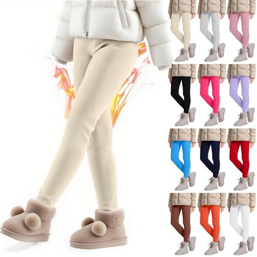 Girls Fleece Lined Leggings for Winter