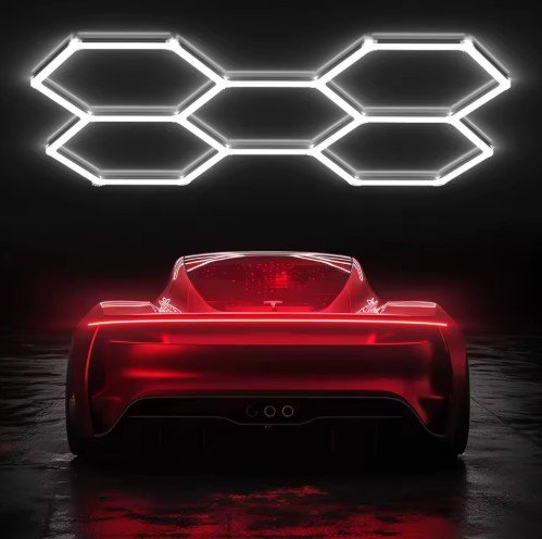 Hexagon Garage Light Car Tubes
