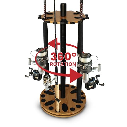 Rush Creek Creations Fishing Rod Spinning Rack