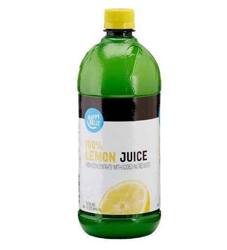 Happy Belly 100% Lemon Juice, 32 Oz.