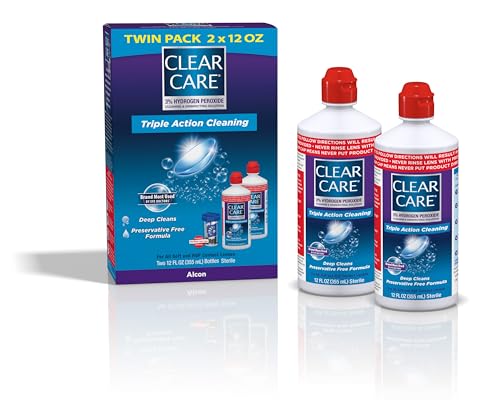 CLEAR CARE Cleaning & Disinfecting Contact Lens Solution 2-Ct 12-Oz Deal