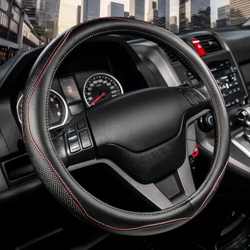 KAFEEK High Grade Leather Steering Wheel Cover