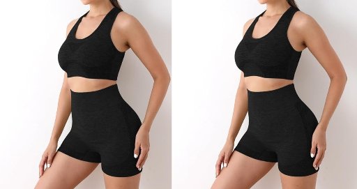 2 Pack High Waisted Shorts
