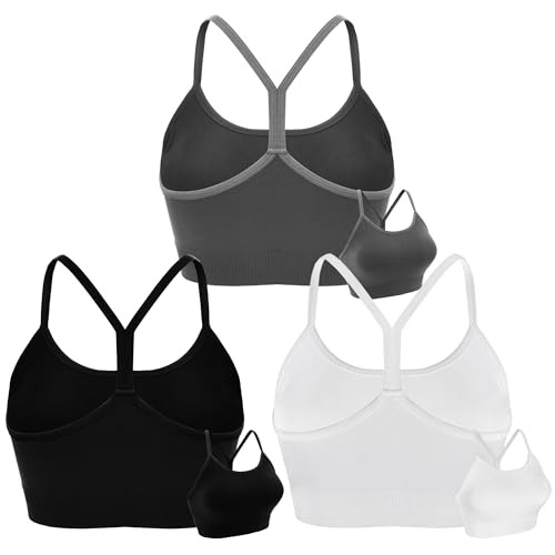 Women's Y Back Sports Bras 3-Pack