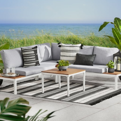 Mainstays Oakleigh Outdoor Chaise Sectional Set