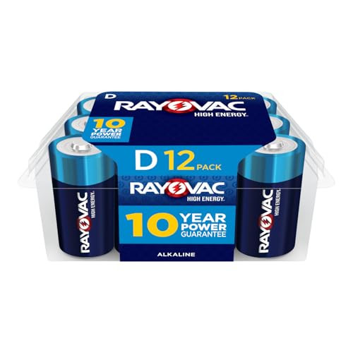 Rayovac High Energy Alkaline D-Cell Batteries 12-Pack
