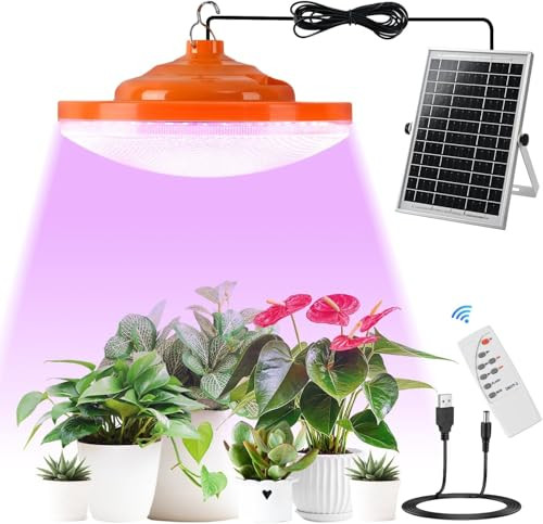 8" Solar Grow Light for Indoor Plants