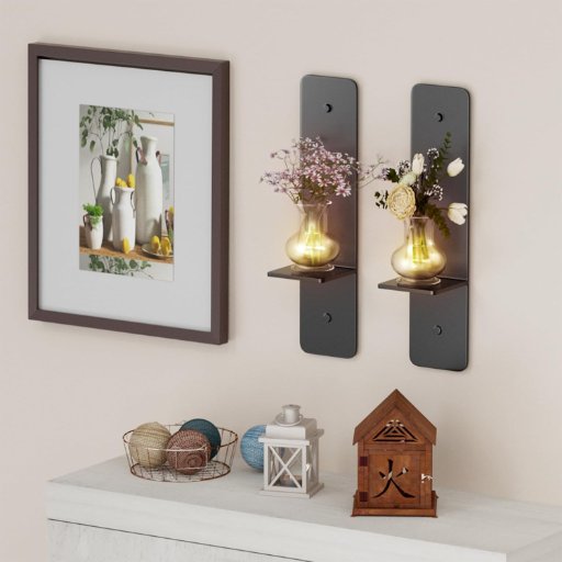 Metal Candle Sconces 2 Pack