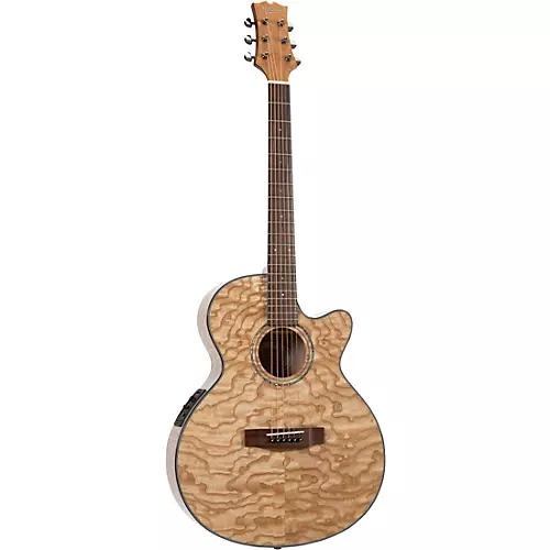 Mitchell MX430QAB Exotic Series Acoustic-Electric Guitar