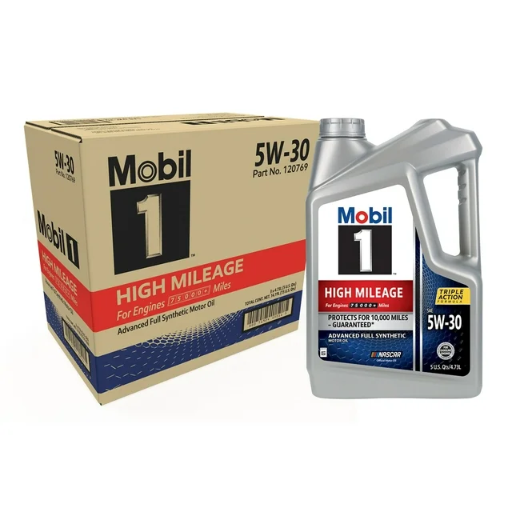 Mobil 1 High Mileage Full Synthetic Motor Oil