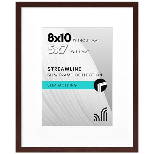 Americanflat 8x10 Picture Frame with Shatter-Resistant Glass