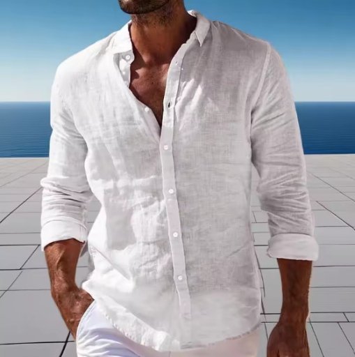 Men's Vacation Blue Solid Color Camisole