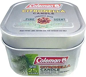 Coleman Scented Citronella Candle with Crackle Wick