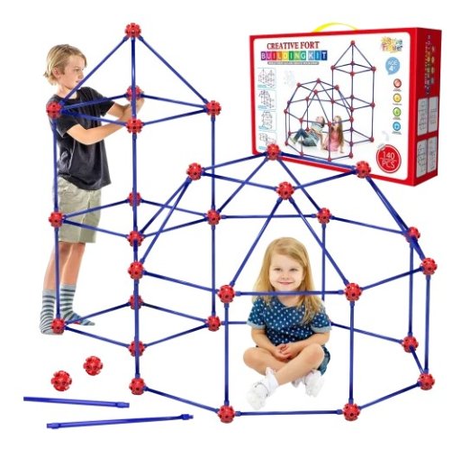 SpringFlower 140-Piece Creative Fort Building Kit