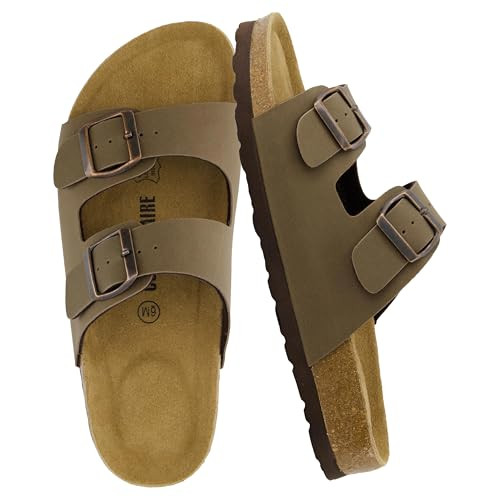 Cushionaire Women's Lane Cork-Comfort Slide Sandals