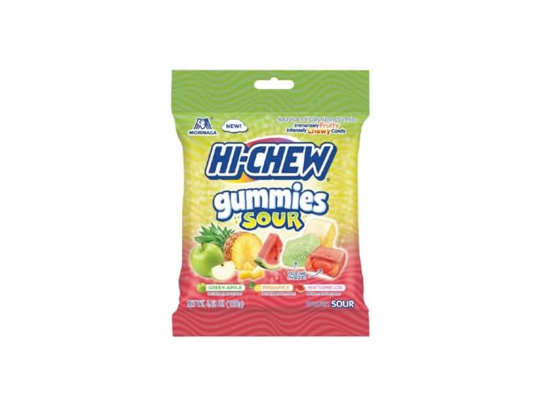 HI-CHEW Gummies Sour Candy Bag 9 Pack