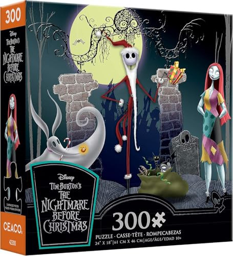 Ceaco Disney Tim Burton’s The Nightmare Before Christmas Jigsaw Puzzle, 300 Pcs.
