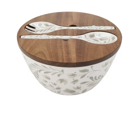Better Homes & Gardens Bamboo Melamine Salad Serving Set